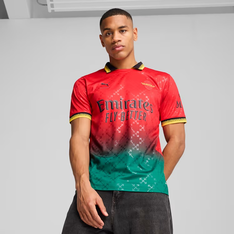 PUMA与 Off-White 携手为AC米兰推出球衣插图2