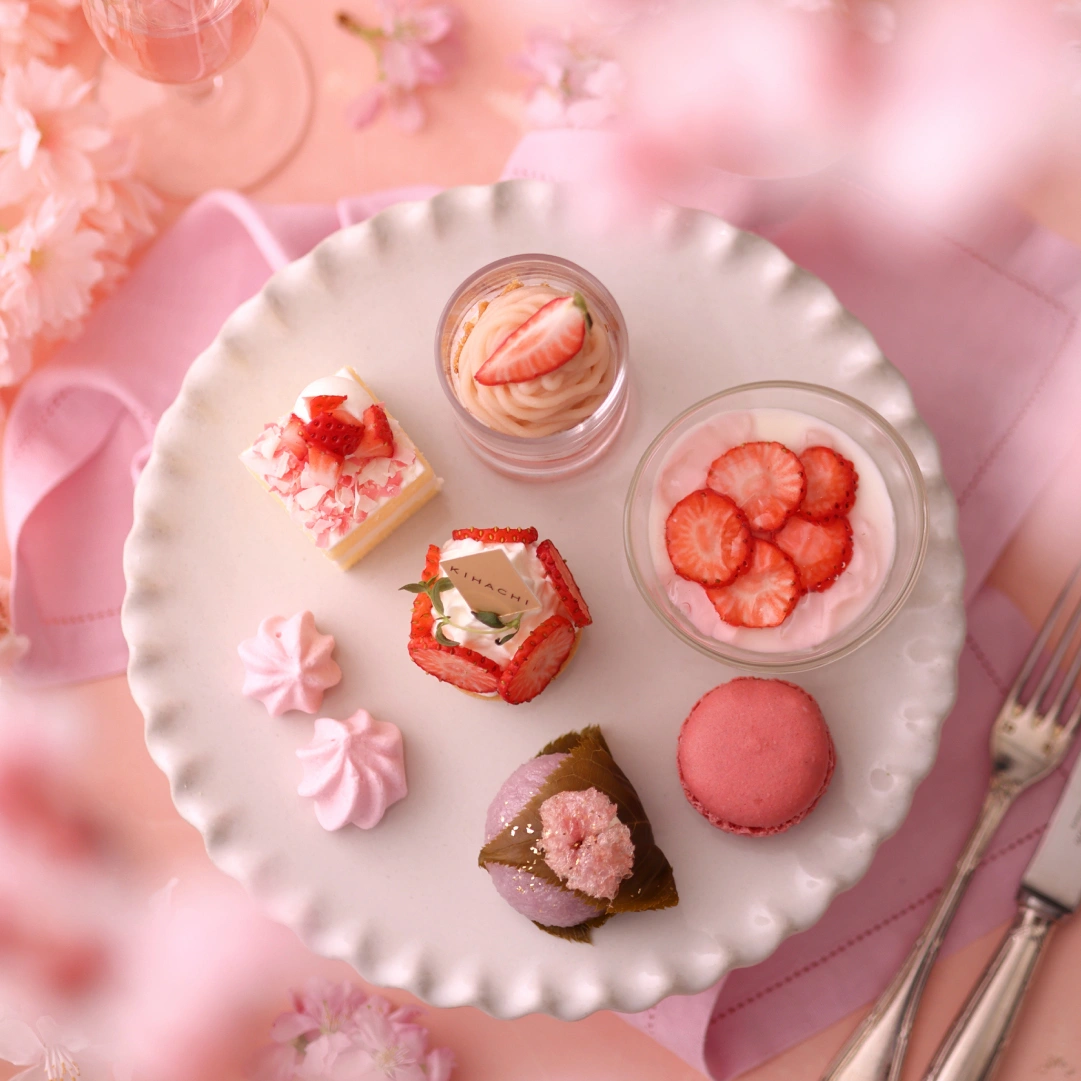 KIHACHI青山本店推出春季限定下午茶「樱花&草莓」插图1 KIHACHI青山本店推出春季限定下午茶「樱花&草莓」插图1