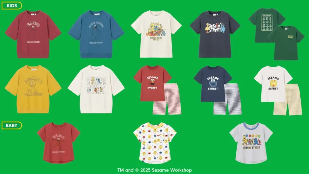 GU与《SESAME STREET》携手推出全新合作系列插图1